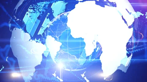 World map shaped animation | Stock Video | Pond5
