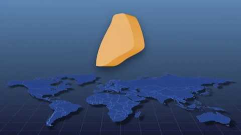 World Map Showing Kuwait Country in Detail Video stock 284449639