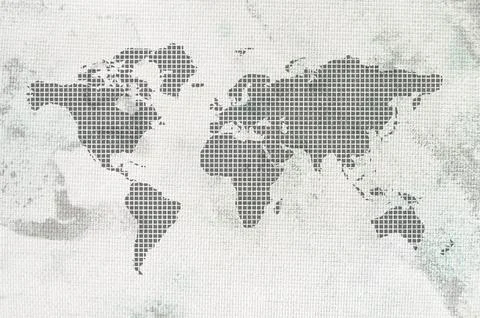 World map sign 스톡 일러스트