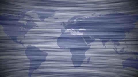 World Map Silhouette with Blue and animated White Streaked Background globa.. Stock Footage 332992619