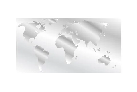 World Map Silver Chip Element For Credit Debit Card Banking Illustration Stock Illustration