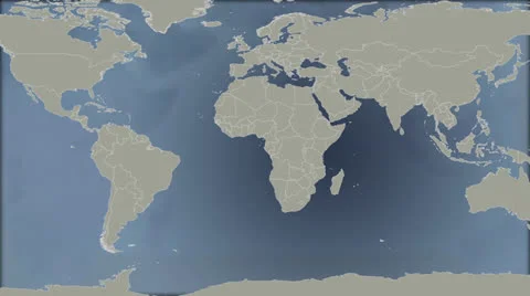 World Map Southern African Stockbeeldmateriaal 22637728