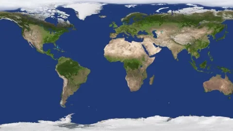 World map spinning motion global view planet Stock Footage 321752139