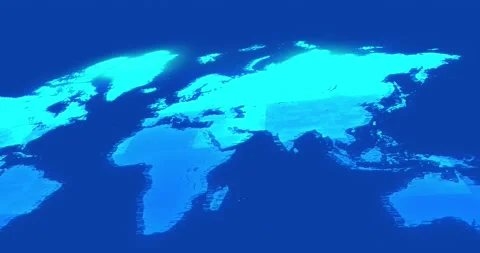 World map technology digital animation Stock Footage 131385909