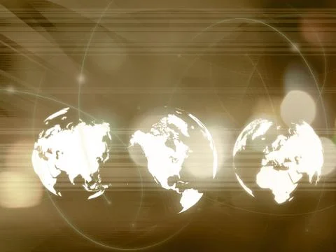 World map technology style Stock Illustration