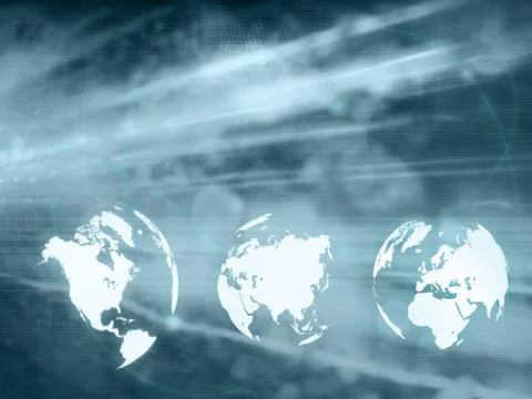 World map technology style.. Stock Photos