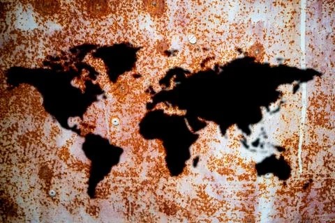 World map texture as background Stock Photos