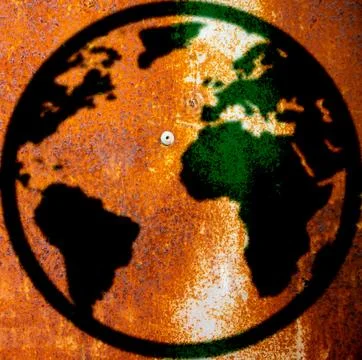 World map texture as background Stock Photos