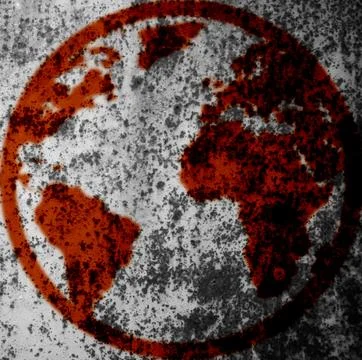 World map texture as background Stock Photos