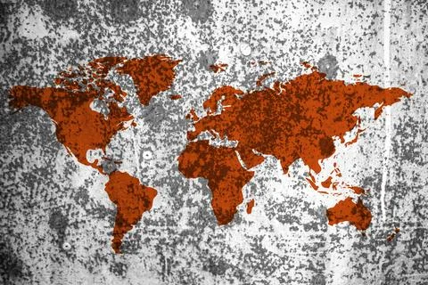 World map texture as background Stock Photos