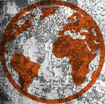 World map texture as background Stock Photos