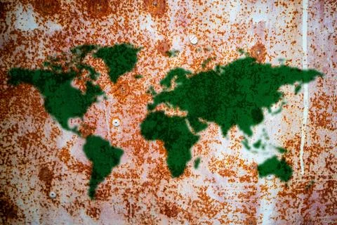 World map texture as background Stock Photos