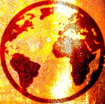 World map texture as background Foto stock