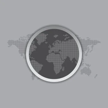 World map theme Illustrazione stock