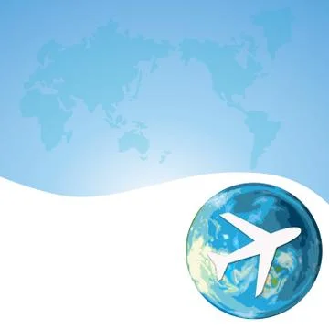 World map travel concept Stock Illustration