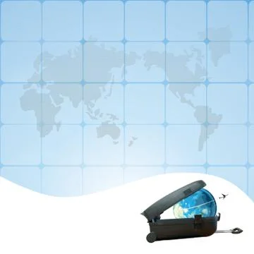 World map travel concept Stock Illustration