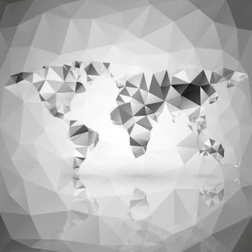 World map triangle design vector illustration 스톡 일러스트