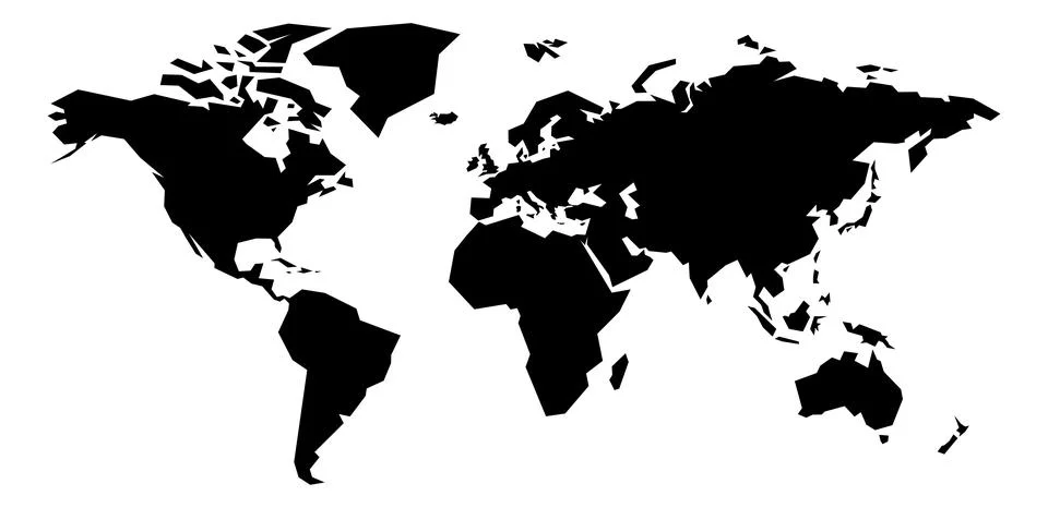 World Map Triangles Background Illustration Stock Illustration