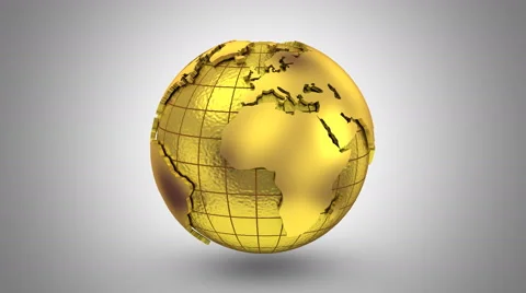 World Map Turns Into a Globe Stock Footage 60253035