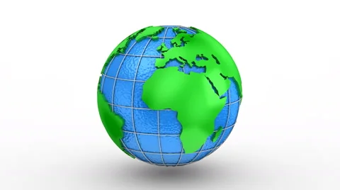 World Map Turns Into a Globe Stock Footage 64097825