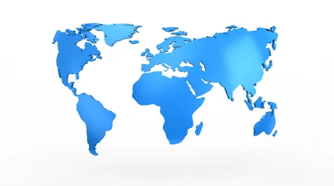 World Map Turns Into a Globe Stock Footage 64366049