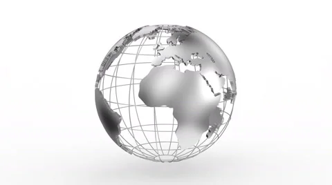 World Map Turns Into a Globe Stock Footage 64647209