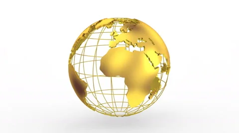 World Map Turns Into a Globe Stock Footage 64647255