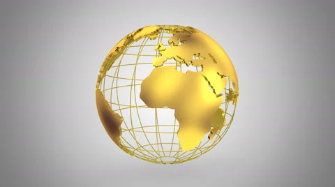 World Map Turns Into a Globe Stock Footage 64647498