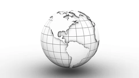 World Map Turns Into a Globe Stock Footage 71815584
