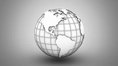 World Map Turns Into a Globe Stock Footage 71967918