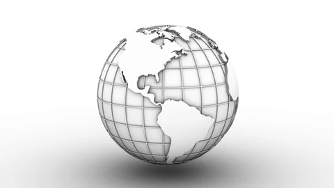 World Map Turns Into a Globe Stock Footage 71967974