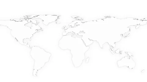 World Map Turns Into a Globe Stock Footage 72188171