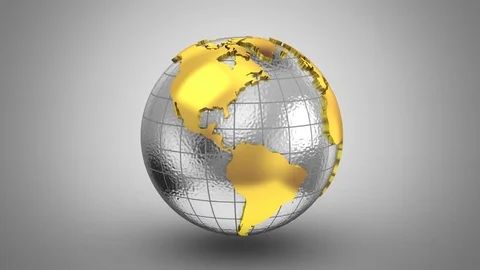 World Map Turns Into a Globe Stock Footage 77202316