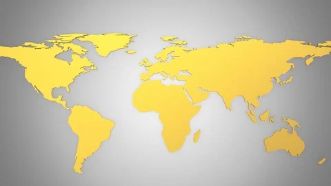 World Map Turns Into a Globe Stock Footage 77279023