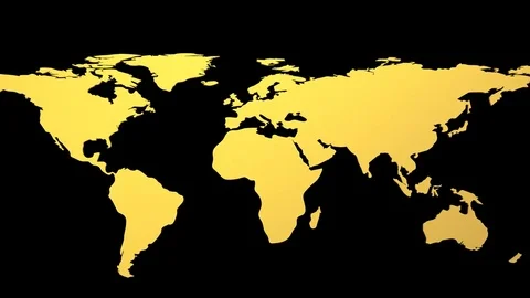 World Map Turns Into a Globe Stock Footage 77535940