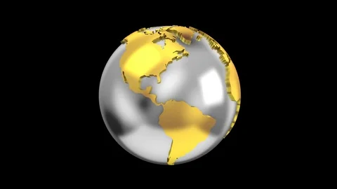 World Map Turns Into a Globe Stock Footage 78023039