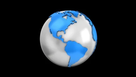 World Map Turns Into a Globe Stock Footage 79524231