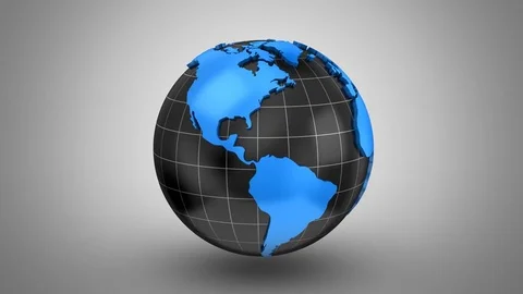 World Map Turns Into a Globe Stock Footage 80424163