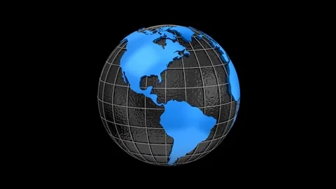World Map Turns Into a Globe Stock Footage 80597576
