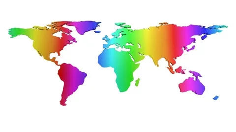 World Map Turns Into a Globe. A look inside Stock Footage 71579166