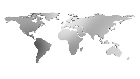 World Map Turns Into a Globe. A look inside Video stock 71644130