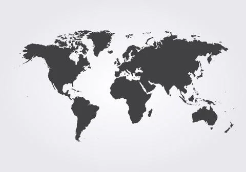 World map Vector globe template for website, design, cover, annual reports Stock Illustration