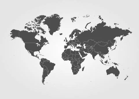 World map Vector globe template for website. Stock Illustration
