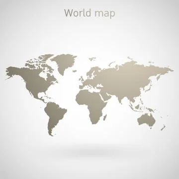 World map vector Stock Illustration