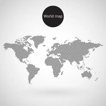 World map vector Stock Illustration