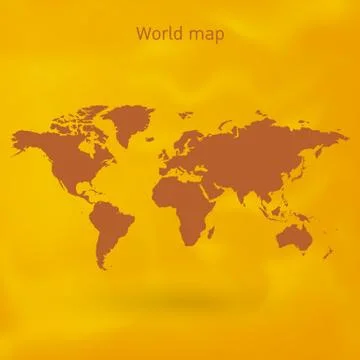 World map vector Illustrazione stock
