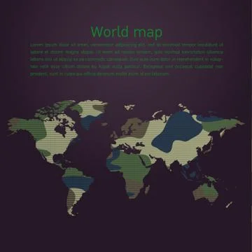 World map vector Stock Illustration