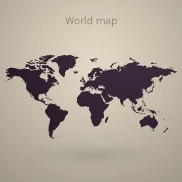 World map vector Stock Illustration