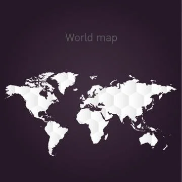 World map vector Stock Illustration