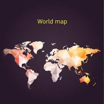 World map vector Stock Illustration